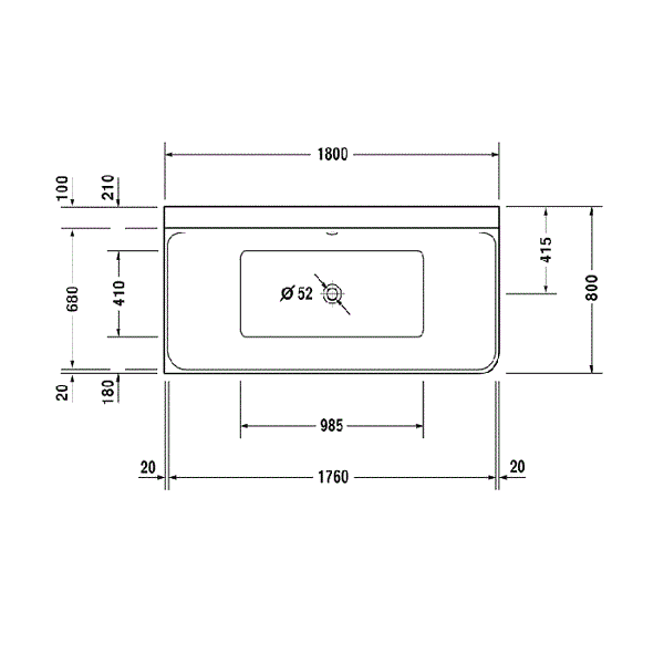 Duravit P3 Comforts Corner Right Inset Bath with Seamless Panel