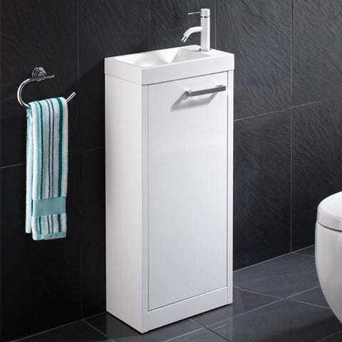 Solo Floor Standing Furniture Unit With Basin - 400 mm
