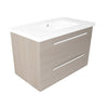 Pace 800 Wall Mounted Two Drawer Unit & Basin - Indesign
