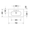Duravit Durastyle Compact Furniture Basin 785 mm - Indesign