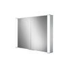 Vector Double Door Illuminated Aluminium Mirror Cabinet - Indesign