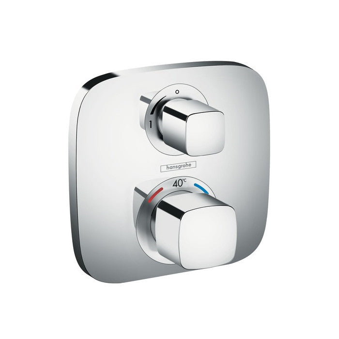 Hansgrohe Ecostat E Concealed Thermostatic Mixer With Shut Off Valve - Indesign