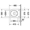 Duravit Starck 3 Compact Wall Hung Pan With Durafix - Indesign