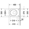 Duravit Starck 3 Compact Wall-Hung Pan - Indesign
